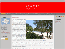 Tablet Screenshot of casa-and-co.com